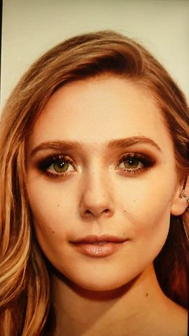 Elizabeth olsen birthday tribute, huge cumfacial