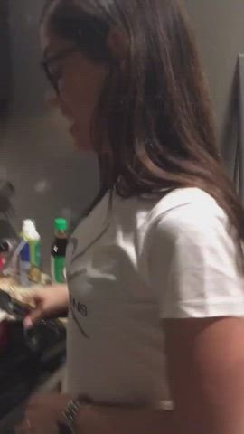 18 years old blowjob glasses pov teen gif