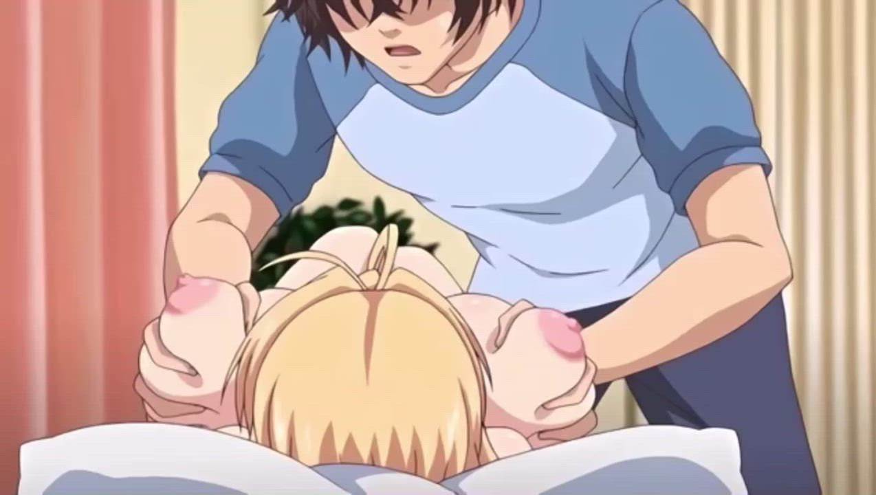 Grabbing Hentai Sister gif