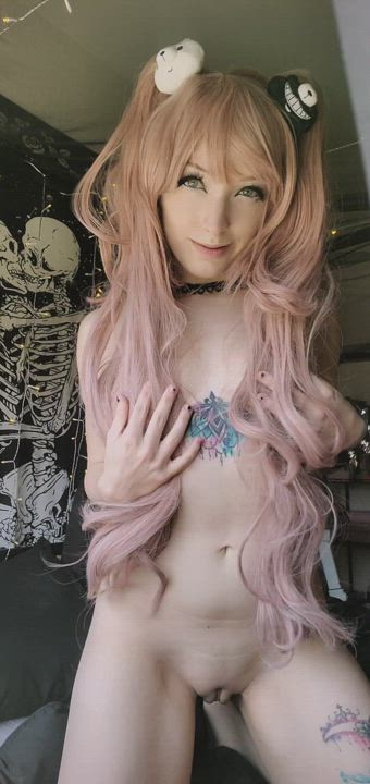 Blonde Cosplay Extra Small Tattoo gif