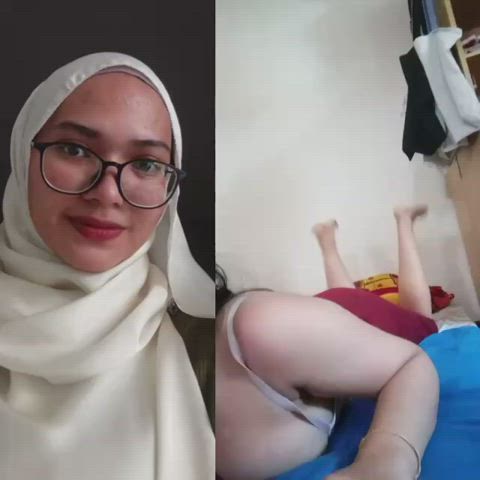 big tits hijab homemade malaysian muslim gif