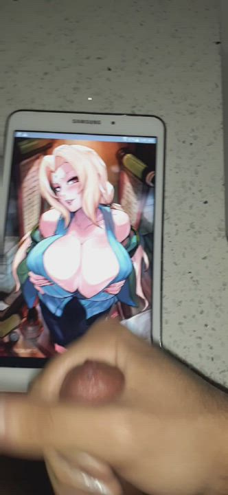 Overshot All Over Tsunades Massive Tits