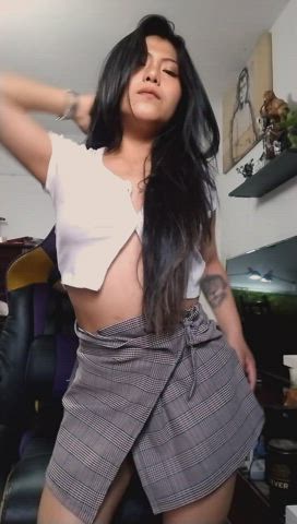 Cute Teasing Titty Drop Twerking gif