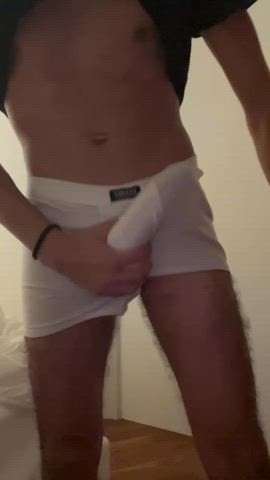 big dick cock thick cock underwear undressing gif