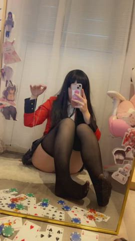 ass big ass cosplay lingerie schoolgirl skirt upskirt gif