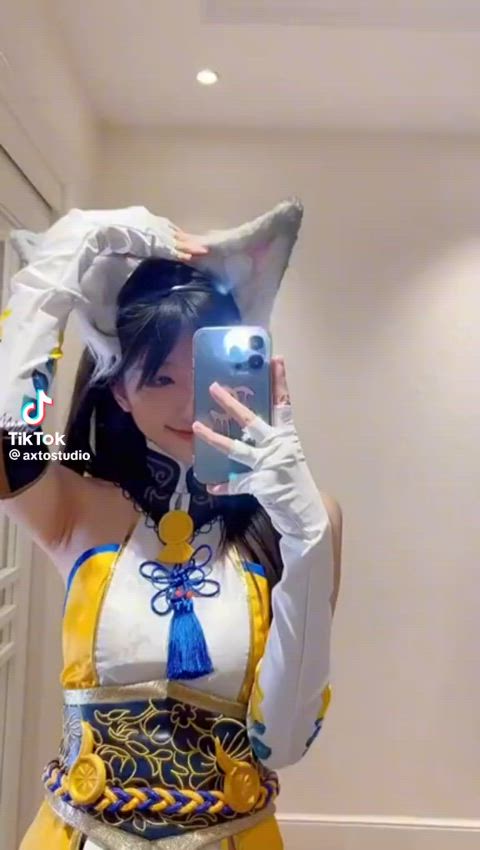 cosplay costume thighs tights gif
