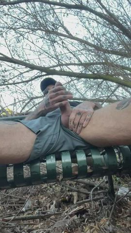 Public cumshot