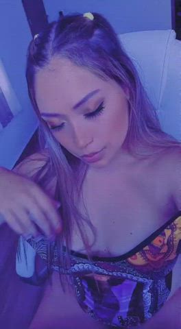 Blonde CamSoda Cute Kiss Lipstick Sensual Sex Stripchat Webcam gif