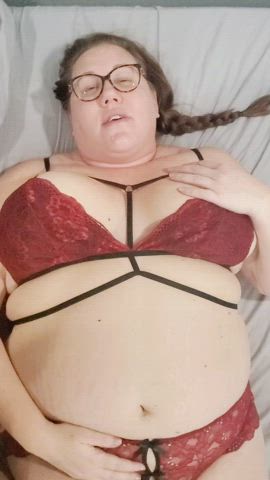 bbw fingering homemade hotwife innies sensual gif