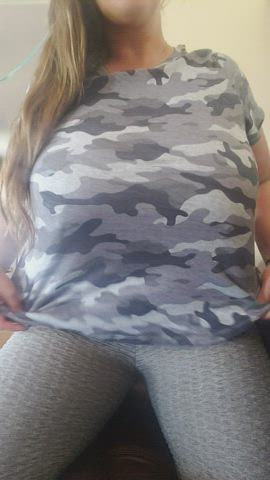 Every time I show my huge tits, they grow stronger.. They have a mind of their own