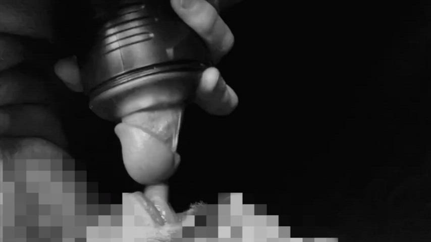 cumshot gay sex toy solo gif