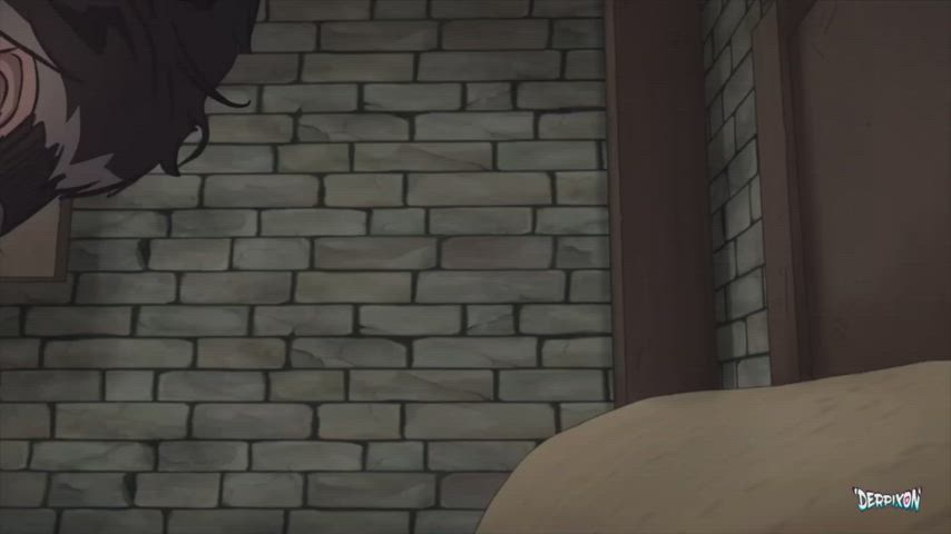 Animation Cowgirl Cum In Mouth Femdom Handjob Hentai gif