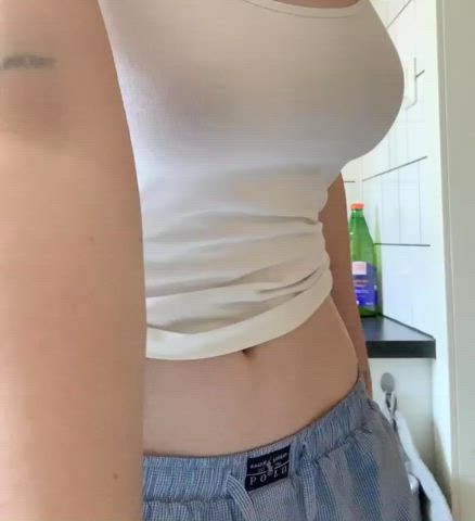 boobs stomach tiny waist gif