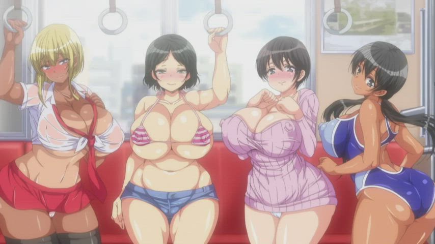 animation anime blowjob group sex hentai orgy pov public schoolgirl gif