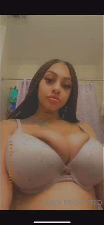 Big Tits Busty Ebony gif