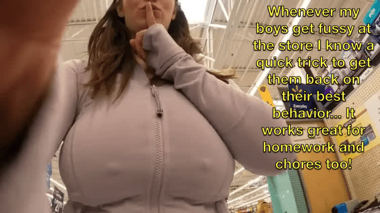 big tits caption milf gif