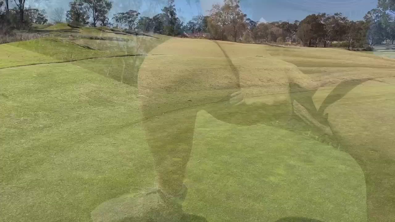 Watering the greens on the golf course