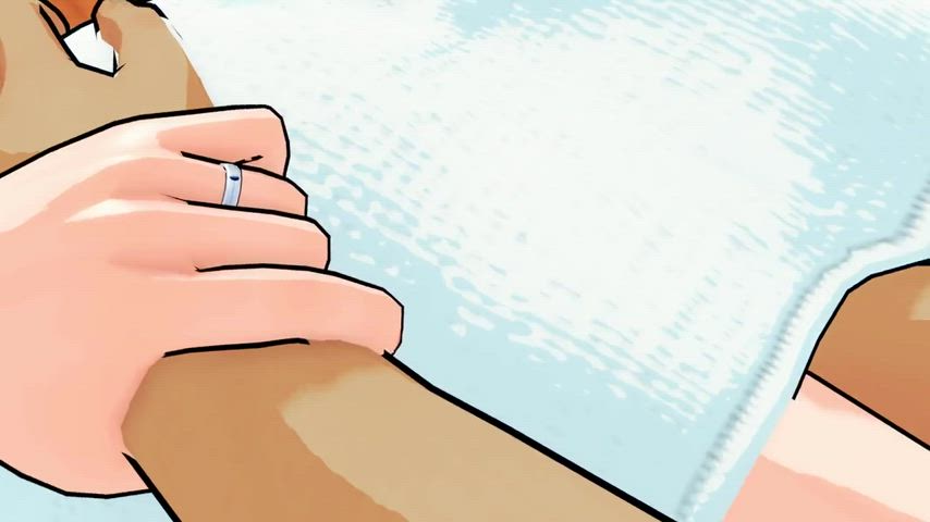 Animation Cheating Cunnilingus Dildo Fingering Massage Pronebone Towel Wife gif