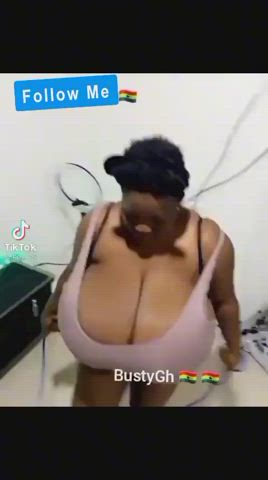 busty cleavage huge tits gif