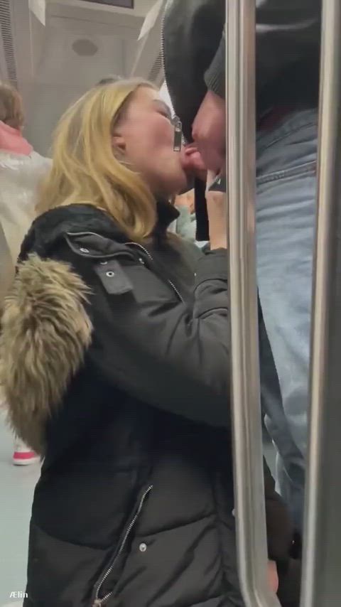 big dick exhibitionism exhibitionist oral public gif