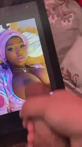 Big Tits Cumshot Ebony Tribute gif