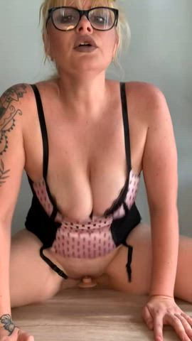 boobs dildo natural tits onlyfans riding solo thick tits gif