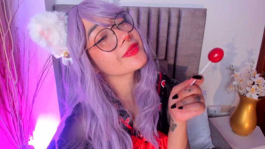 babe cute fetish hentai lipstick fetish petite sucking teen tongue fetish gif