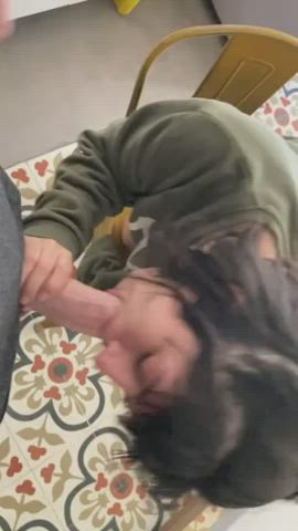 BWC Big Dick Blowjob Cock Worship Foreskin Sucking Uncut gif