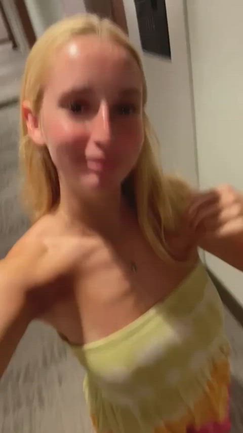 ass big tits blonde natural tits petite teen gif