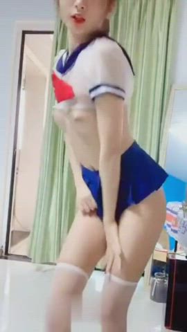 asian camgirl dancing nude strip gif