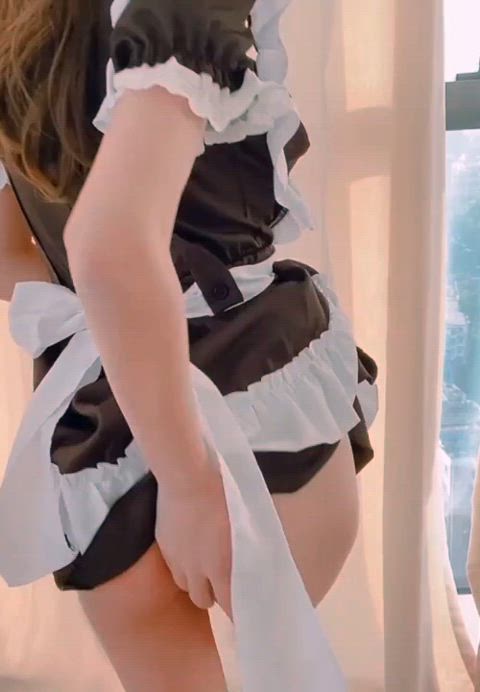 asian ass chinese maid pussy gif