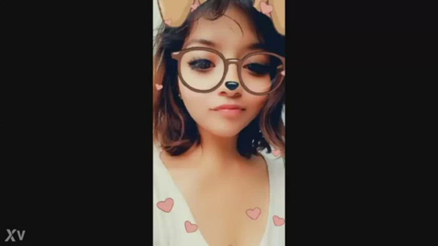 desi glasses hindi petite selfie gif