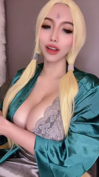 Asian Big Tits Blonde Blowjob Cosplay Huge Tits Natural Tits OnlyFans gif