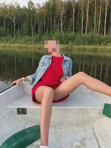 Boat Exhibitionism Flashing Outdoor Public Pussy gif