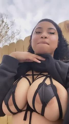 Big Tits Bikini Ebony Pretty gif