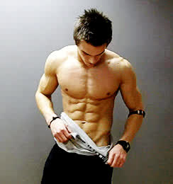 abs male dom muscles gif