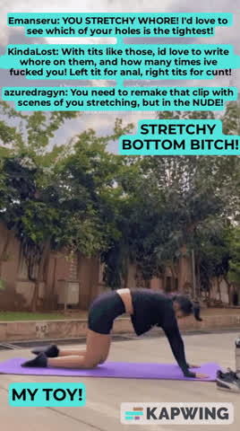 caption desi dirty talk flexible gymnast indian slut gif