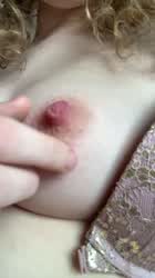 squeezing my sensitive little nipples || 18 ?