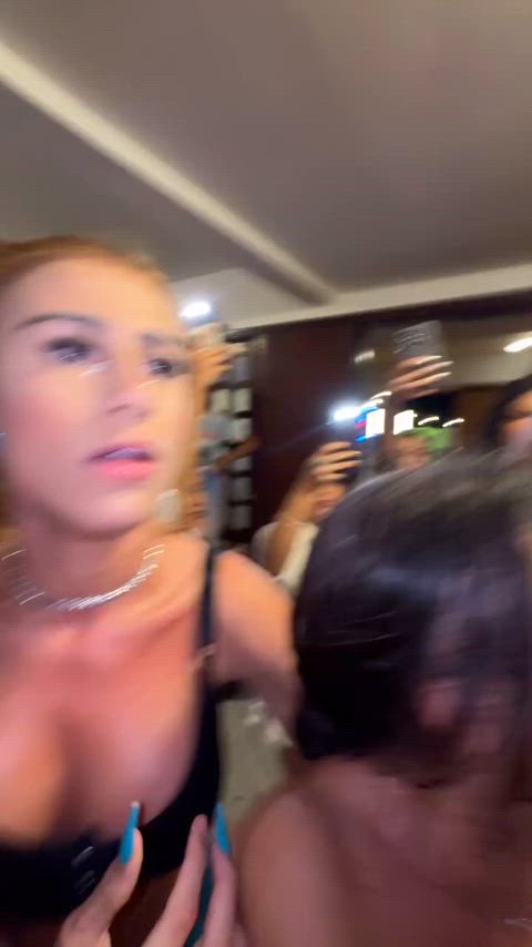 big tits nipslip public gif