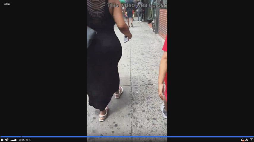 Candid Public See Through Clothing Thong Voyeur gif