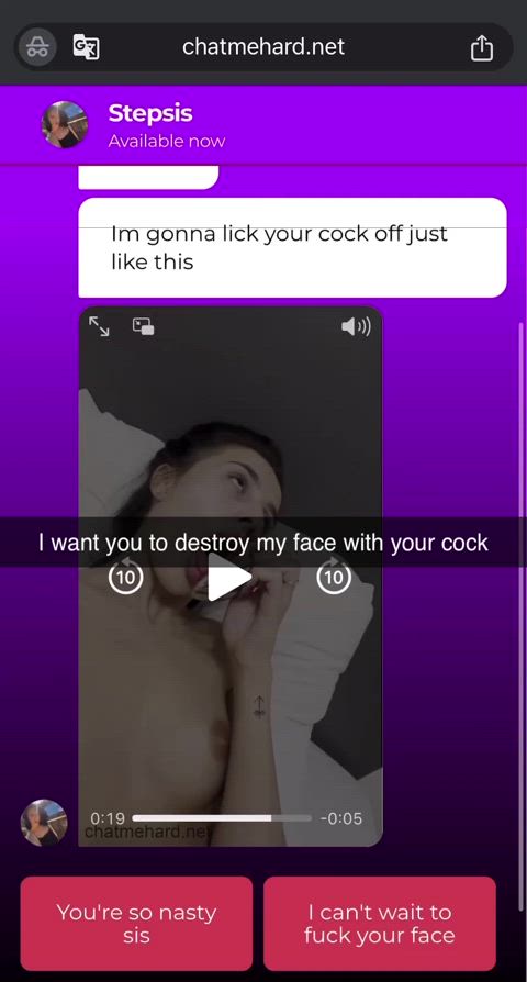 I want you to destroy my face with your huge cock