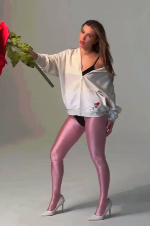 brunette celebrity legs gif