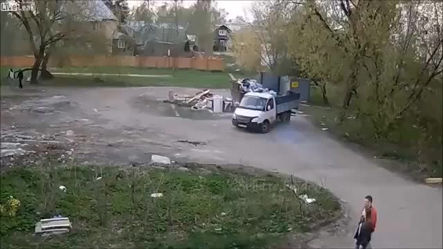 Dumping Rubbish- Surprise Explosion and Fire