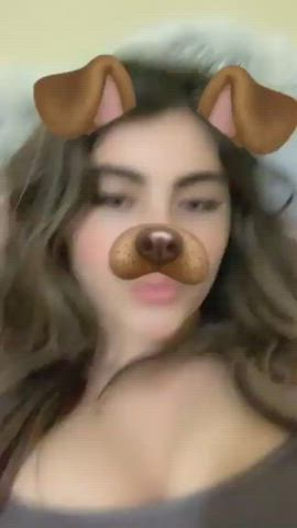 Amateur American Babe Big Tits Homemade TikTok gif