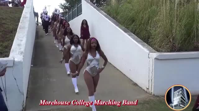 HBCU MOREHOUSE MARCHING BAND ENTRANCE OCT 2018