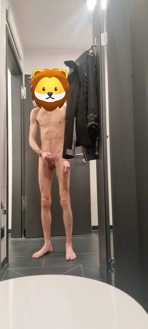 bathroom naked twink work gif