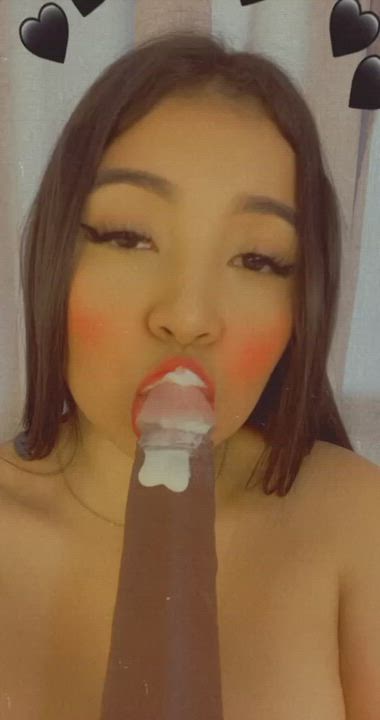 Blowjob Cum In Mouth Latina gif