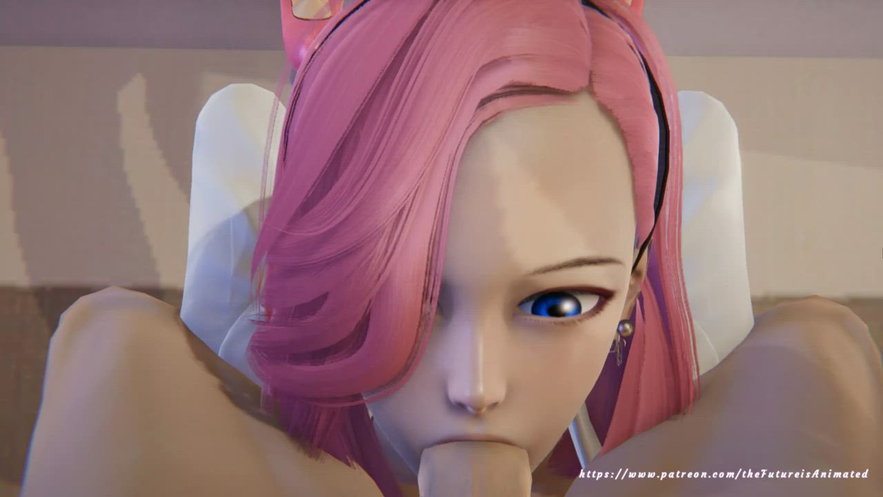 3D Blowjob Hentai gif