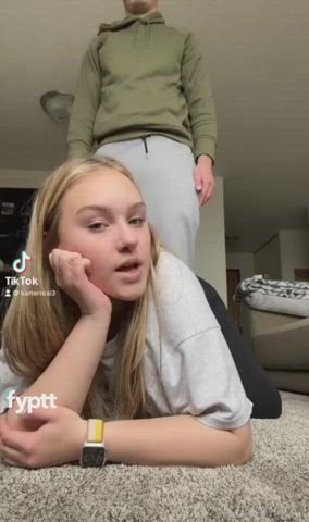 doggystyle floor sex homemade teens tiktok gif