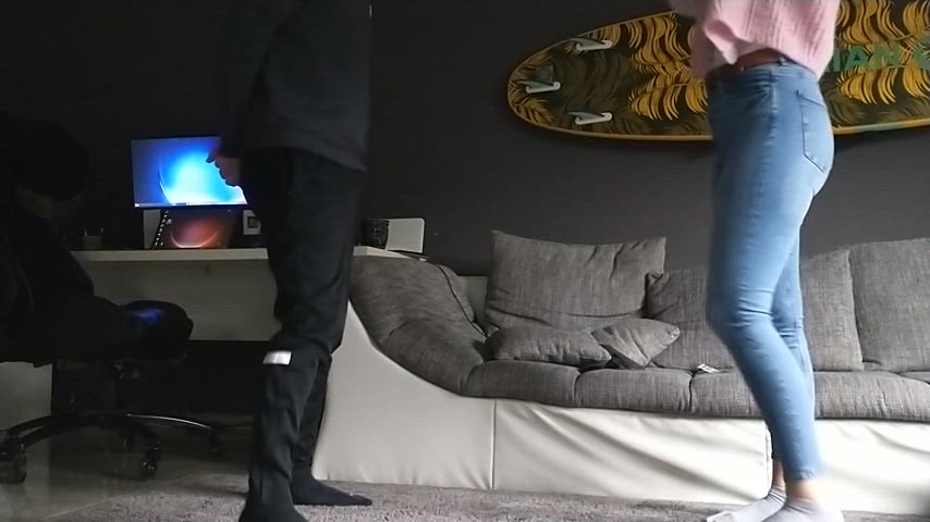 amateur ass ballbusting cbt domina domination dominatrix femdom fitfemdom gif